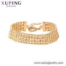 75796 xuping chaîne de mode dames or 18k plaqué bracelet bijoux
